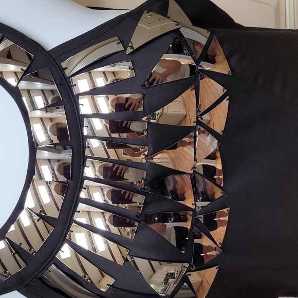 Venus Mirror Pieces Black Sexy Dress - Picture 2 of 13